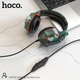 Игровые наушники НОСО Gaming Headphones Hi-Res ESD08 с микрофоном и LED подсветкой проводные Camouflage (ESD08) - изображение 8