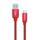 Кабель ColorWay USB - USB Type-C (M/M), 1 м, Red (CW-CBUC003-RD) - изображение 1