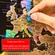 Скретч карта мира My Map Black/Gold edition , чёрная с золотом в тубусе, карта путешествий 41*61 см - изображение 6