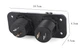Накладна панель авто юсб розетка зарядка USB 2.1+1А на рамці - зображення 2