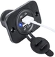 Накладна панель юсб зарядка від 12-24v USB 2.1+1А на рамці - зображення 2
