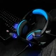 Наушники игровые Hunterspider Led V3 5 регулируемых размеров черно-синие (gr_017555) - изображение 8