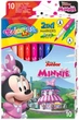 Фломастеры цветные двухсторонние Colorino Minnie 10 цветов 10 шт (90669PTR) - изображение 1