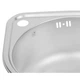 Кухонна мийка з нержавіючої сталі Lidz 4539 0,8 мм Satin (LIDZ4539SAT8) - зображення 5