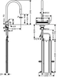 Смеситель-кран кухонный HANSGROHE Aquno Select M81 170 73831000 с выдвижным изливом 2 режима - изображение 6