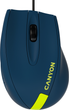 Мышь Canyon M-11 USB (CNE-CMS11BY) Blue/Yellow - изображение 1