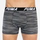 Набор трусов-боксеров мужских Puma Spacedye Stripe Boxer 2P 501002001200 2 шт S Черные с серым (8718824805245) - изображение 2