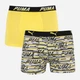Набор трусов-боксеров мужских хлопковых Puma Logo Aop Boxer 2P 501003001020 2 шт XL Серые с желтым (8718824805351) - изображение 1
