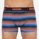 Набор трусов-боксеров мужских хлопковых Puma Worldhood Stripe Trunk 2P 501004001030 2 шт S Черный с красным и синим (8718824805528) - изображение 2