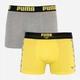 Набір трусів-боксерів чоловічих бавовняних Puma Statement Boxer 2P 501006001020 2 шт S Жовті із сірим (8718824805726) - зображення 1