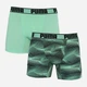 Набор трусов-боксеров мужских Puma Active Boxer Print 2P 501010001003 2 шт XL Зеленые с черным (8718824806037) - изображение 1