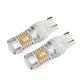 Світлодіодні лампи Led Autoexpect цоколь 7443 Т20 28SMD 2835 поворот габарит поворот двоколірні Білий Жовтий 12V (74742) - зображення 1