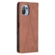 Чехол UniCase Geometric Pattern для Xiaomi Mi 11 Lite / 11 Lite NE - Coffee - изображение 4