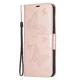 Чехол-книжка с рисунком UniCase Butterfly Pattern для Xiaomi Redmi Note 10 5G / Poco M3 Pro - Rose Gold - изображение 3