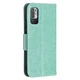 Чехол-книжка с рисунком UniCase Butterfly Pattern для Xiaomi Redmi Note 10 5G / Poco M3 Pro - Green - изображение 4