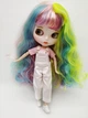 Белый комбинезон и розовая футболка для кукол Blythe 30 см (кукла в комплект не входит) (25133517) - изображение 2