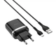 Зарядное устройство HOCO C12Q с быстрой зарядкой QC3.0 18W с кабелем Micro USB Black - изображение 1