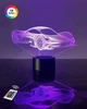 3D ночник "Автомобиль 34" (УВЕЛИЧЕННОЕ ИЗОБРАЖЕНИЕ) подарочная упаковка + 16 цветов + пульт ДУ + сетевой адаптер&nbsp;+ батарейки (3ААА) &nbsp;3DTOYSLAMP - изображение 1