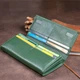 Женский кошелек на магнитах с клапаном ST Leather из натуральной кожи зеленого цвета для карт тип горизонтальный (bg192fash40) - изображение 7
