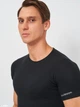 Футболка нательная мужская больших размеров хлопковая Kappa K1306 2XL Черная (8052394816622) - изображение 4