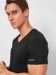 Футболка нательная мужская больших размеров хлопковая Kappa K1315 2XL Черная (8052394816325) - изображение 4