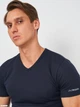 Футболка нательная мужская хлопковая Kappa K1316 XL Темно-синяя (8016279702523) - изображение 4