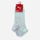 Носки коротких хлопковых Puma Unisex Quarter 101002001025 39-42 2 пары Серый/Белый/Ментоловый (8718824798554) - изображение 2