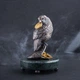Серебряная фигура ручной работы "Попугай на кошельке с монетами" сер00019 Онікс - изображение 1