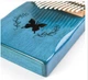 Музыкальный инструмент Калимба 17 key Kalimba Blue Butterfly - изображение 3