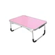 Складаний столик для ноутбука та їжі Lesko LY-005 Pink 600*400 мм - зображення 1