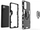 Комбинированный противоударный чехол с кольцом Armor для Xiaomi Redmi Note 10 Pro Black - зображення 3