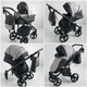 Детская коляска Baby Pram 2в1 Almondo Grey/Black Еко кожа и Текстиль - изображение 2