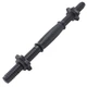 Гриф гантельный пластиковый обрезиненный с замками Zelart My Fit 80257-46 длина 46 см d-25 мм - изображение 1