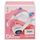 Беспроводные наушники с кошачьими ушками и RGB подсветкой Cat VZV-23M Розовые(48429) im53 - зображення 3