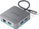 USB-C хаб 6-в-1 Promate Nexus-C USB-C PD/HDMI/3xUSB 3.0/RJ45 Grey (nexus-c.grey) - изображение 1