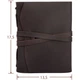 Шкіряний Блокнот записна книга B6 Comfy Strap ручної роботи зі шкіри Crazy Horse Темно-коричневий - зображення 10