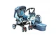 Універсальна коляска 2 в 1 NeoBaby NB703 Синьо-блакитна - зображення 4