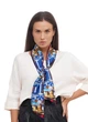 Краватка Твилли авторський MyScarf one size синій з принтом Замок - зображення 1