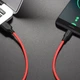 Кабель Hoco X21 Plus USB Type-C 3 A 2m Black-Red (6931474713896) - изображение 3