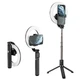 Кільцева лампа на штативі HOCO LV03 Plus Showfull fill light live broadcast holder Black (6931474757395) - изображение 4