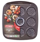 Форма прямоугольная для мини-пицц 9 шт Pyrex Asimetria 7 см Прямоугольная Коричневая (AS09BZ0) - зображення 1