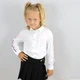 Рубашка с длинным рукавом для девочки Mevis (3657-01) Рост 116 см Белый - изображение 7