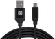 Кабель Real-El Premium USB A - Micro USB Fabric 2 м Black (EL123500048) - зображення 1