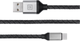 Кабель Real-El Premium USB A - Type C Leather 1 м Black-silver (EL123500049) - зображення 3