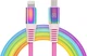 Кабель Real-El MFI PD USB Type C - Lightning Rainbow 1 м (EL123500054) - зображення 1