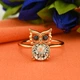 Кольцо Xuping с кристаллами Swarovski 83223 ширина 13 мм цвет белый позолота 18К - изображение 4