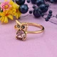 Кольцо Xuping с кристаллами Swarovski 83223 ширина 13 мм цвет розовый позолота 18К - изображение 3