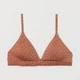 Верхняя часть купальника женская H&M 5596300-AEZF 38 Кирпичная в горошек (3000003669492) - изображение 4