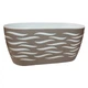 Горшок для цветов Form-Plastic Sahara Duo Овал-35 6 л бежевый-белый (4440-051+011W) - изображение 1
