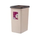 Ведро для мусора 12 л пластиковое MVM BIN-02 12L BEIGE - изображение 2